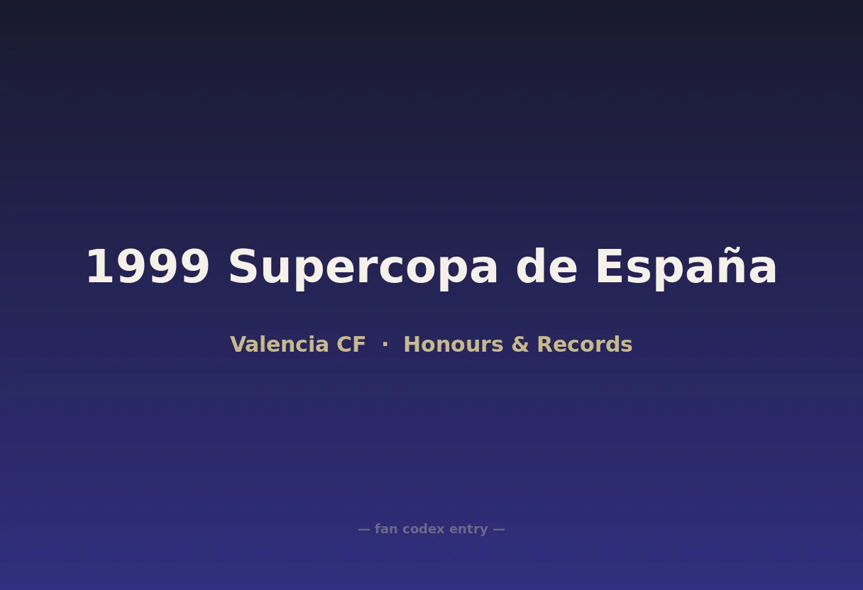 1999 Supercopa de España